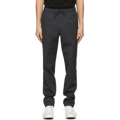 Shop Apc Grey Wool Kaplan Trousers In Plc Htranth