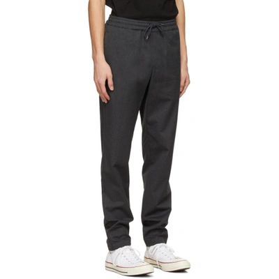 Shop Apc Grey Wool Kaplan Trousers In Plc Htranth