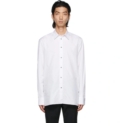 Shop Givenchy White Poplin Shirt In 100-white