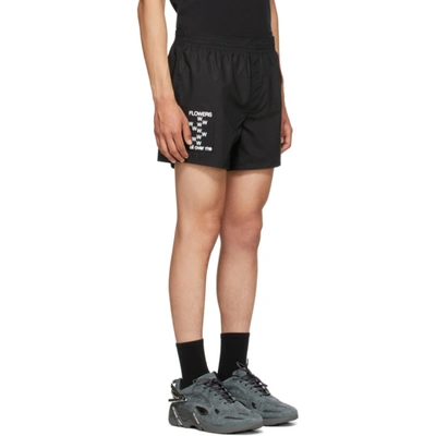 Shop Raf Simons Black Patch Boxer Shorts In Black 0099