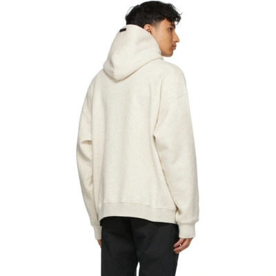 Shop Fear Of God Off-white 'the Vintage' Hoodie In Cream Heath