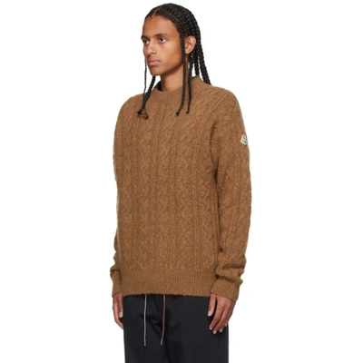Shop Moncler Tan Mohair & Alpaca Sweater In 235 Tan