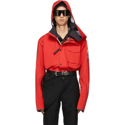 Shop Y/project Red Canada Goose Edition Nanaimo Jacket In Red / Black
