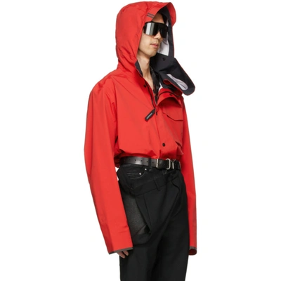 Shop Y/project Red Canada Goose Edition Nanaimo Jacket In Red / Black