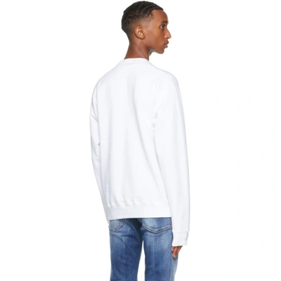 Shop Dsquared2 White 'icon' Sweatshirt In 100 White