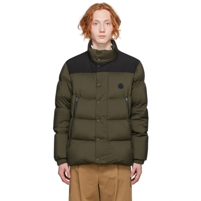 Shop Moncler Khaki Down Timsit Jacket In 833 Olive