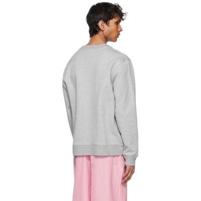 Shop Marc Jacobs Grey Heaven By  Tiny Teddy Sweatshirt In 30 Grey Melange
