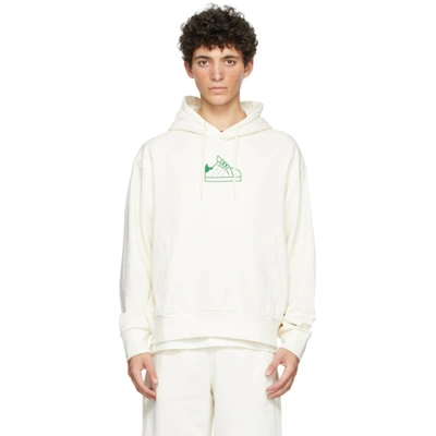Shop Adidas Originals Off-white Stan Smith Hoodie In Non Dyed