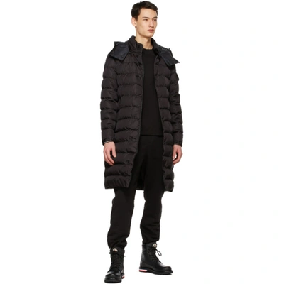 Shop Moncler Black Born To Protect Down Nicaise Coat In 999 Black
