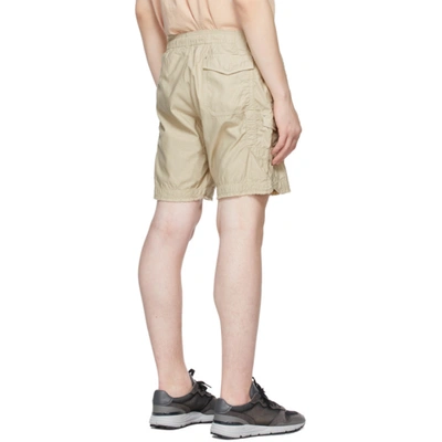 Shop John Elliott Beige Cotton Poplin Frame Shorts In Desert