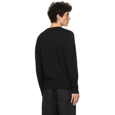 Shop Fendi Black Wool 'forever ' Sweater In F0qa1 Black