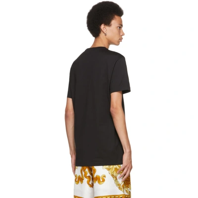 Versace Medusa Minimalist Crew Neck T-shirt In Black