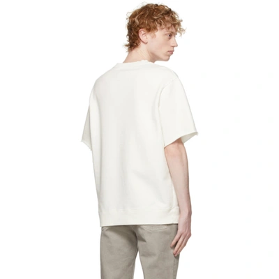 Shop Maison Margiela Off-white Stamps T-shirt In 101 Off White