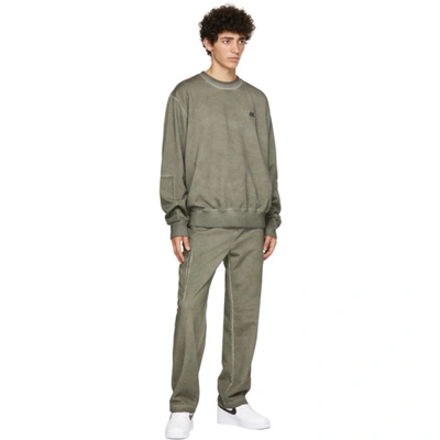 Shop Helmut Lang Khaki Military Sweatshirt In Alpine