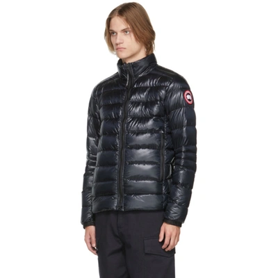 Shop Canada Goose Black Down Packable Crofton Jacket