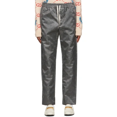 Shop Gucci Grey Off The Grid Gg Lounge Pants