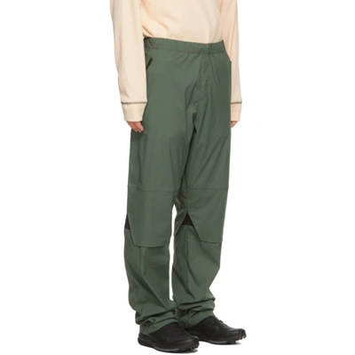 Shop Affix Green Flex Trousers In Field Green