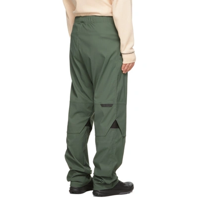 Shop Affix Green Flex Trousers In Field Green