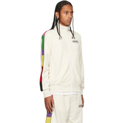Shop Palm Angels Off-white Missoni Edition Track Jacket In Off White