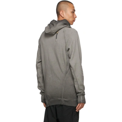 Shop Boris Bidjan Saberi Grey Hoody 2 Hoodie In Fad Dk Grey