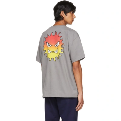 Shop Rassvet Grey Angry Sun T-shirt