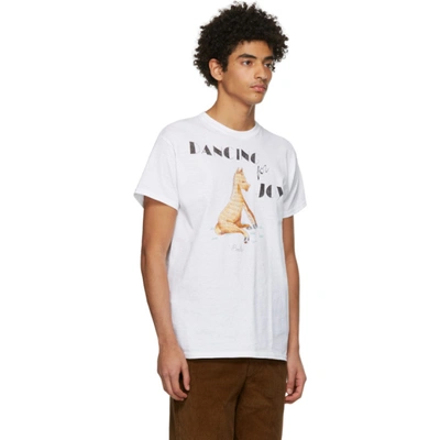 Shop Bode White Hand-drawn Horse T-shirt