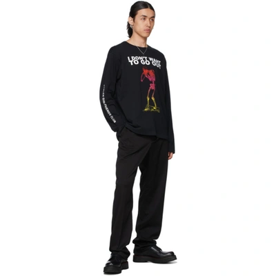 Stolen Girlfriends Club Black Rainbow Death Long Sleeve T-shirt In Black