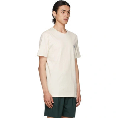 Shop Hugo Boss Off-white Tales T-shirt In 272 Light Beige