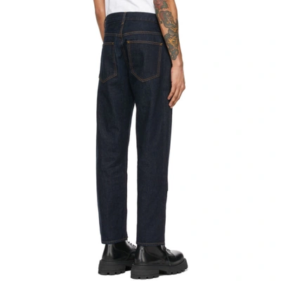 Shop Helmut Lang Indigo Utility Jeans