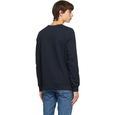 Shop A.p.c. Navy Vpc Sweatshirt In Iak Darknav