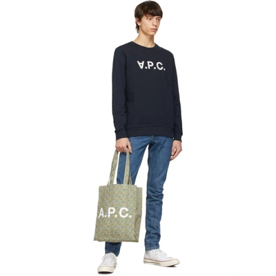 Shop A.p.c. Navy Vpc Sweatshirt In Iak Darknav