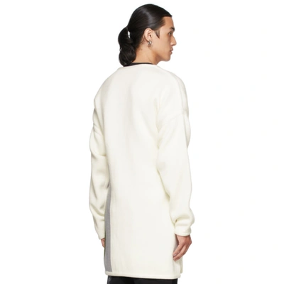 Shop A-cold-wall* Off-white Albers Cardigan In Chalk