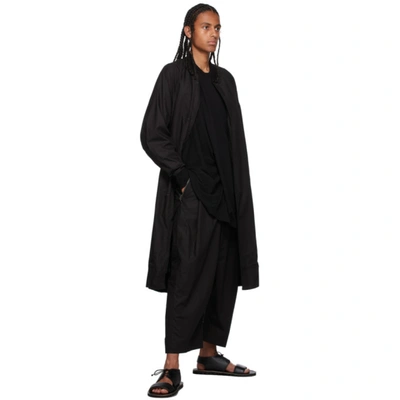 Shop Julius Black Typewriter Bomber Coat