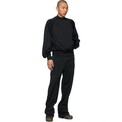 Shop Random Identities Black Rich Sleeve Sweater