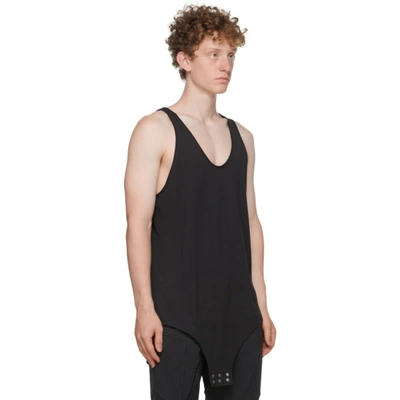 Shop Rick Owens Black Champion Edition Jersey Basketball Tank Top In 09 Black