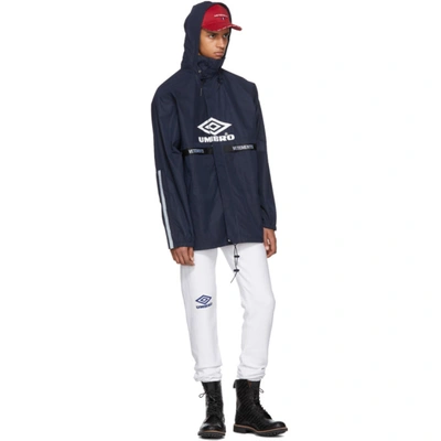 Shop Vetements White Umbro Edition Logo Lounge Pants