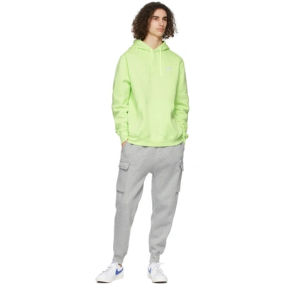 Shop Nike Green Sportswear Club Hoodie In Liquid Lime