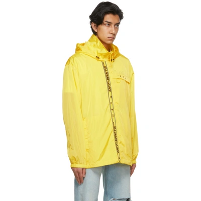 Shop Off-white Yellow Maize Windbreaker Jacket In Maize Black