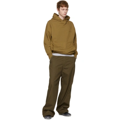 Shop A-cold-wall* Khaki Dissection Hoodie In Olive