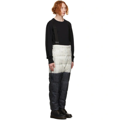 Shop Doublet Grey & Black Down Panda Costume Pants