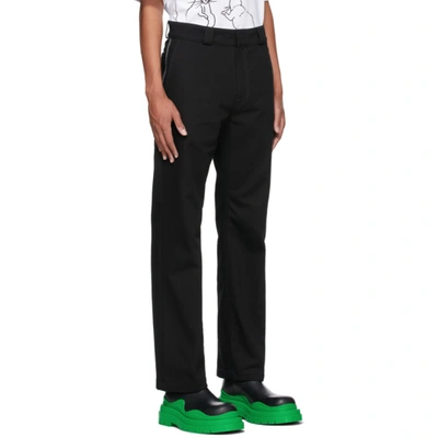 Shop Loewe Black Drill Jeans In 1100 Black