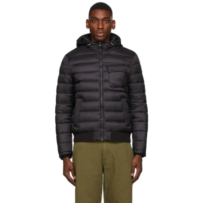 Shop Belstaff Black Down Streamline Jacket In 90000 Black