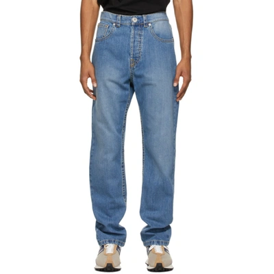 Shop Lanvin Blue 5 Pocket Jeans In 22 Light Bl