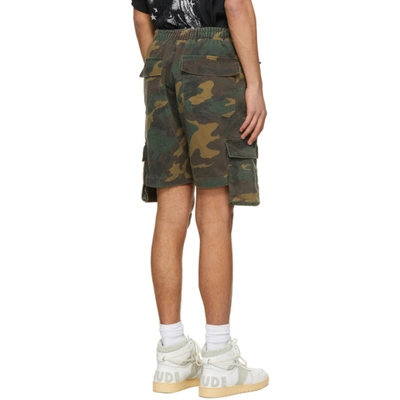 Shop Rhude Ssense Exclusive Brown Camo Cargo Shorts