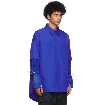 Shop Jerih Blue Detachable Shirt
