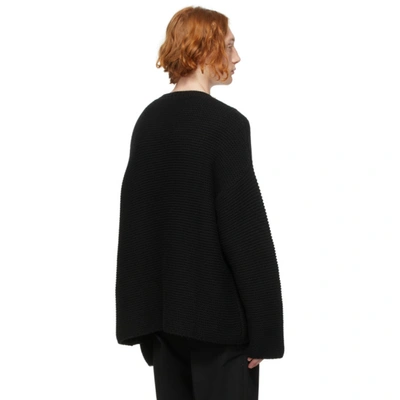 Shop Loewe Black Cashmere Chain Sweater In 1100 Black