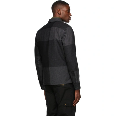 Shop Belstaff Black & Grey Forge Jacket In 90011 Charcoal/black