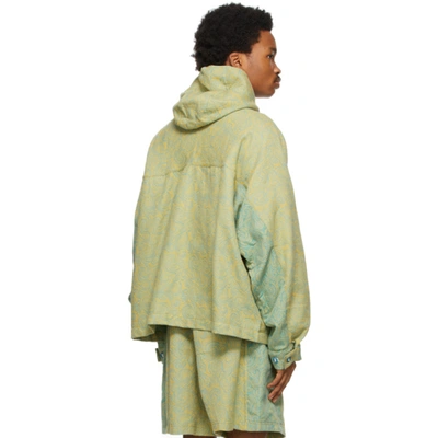 Story Mfg. Oversized Forager Spiral Hooded Jacket In Green | ModeSens