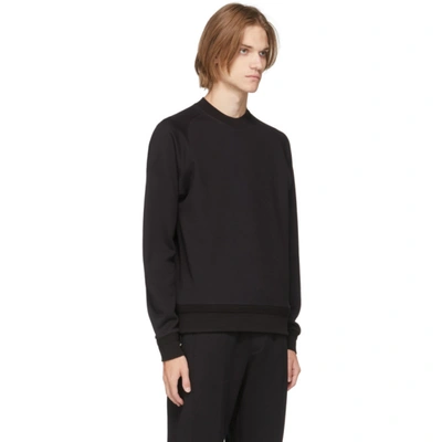 Shop Ermenegildo Zegna Black Premium Cotton Sweatshirt In K09 Black