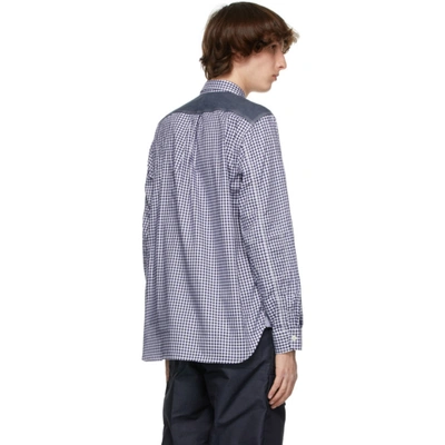 Shop Junya Watanabe White Cotton Check Shirt In 1 White